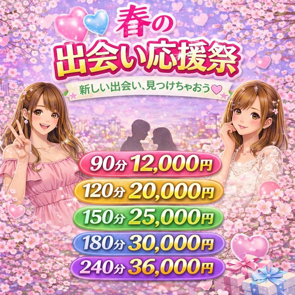 【ネット予約限定】春の出会い応援祭